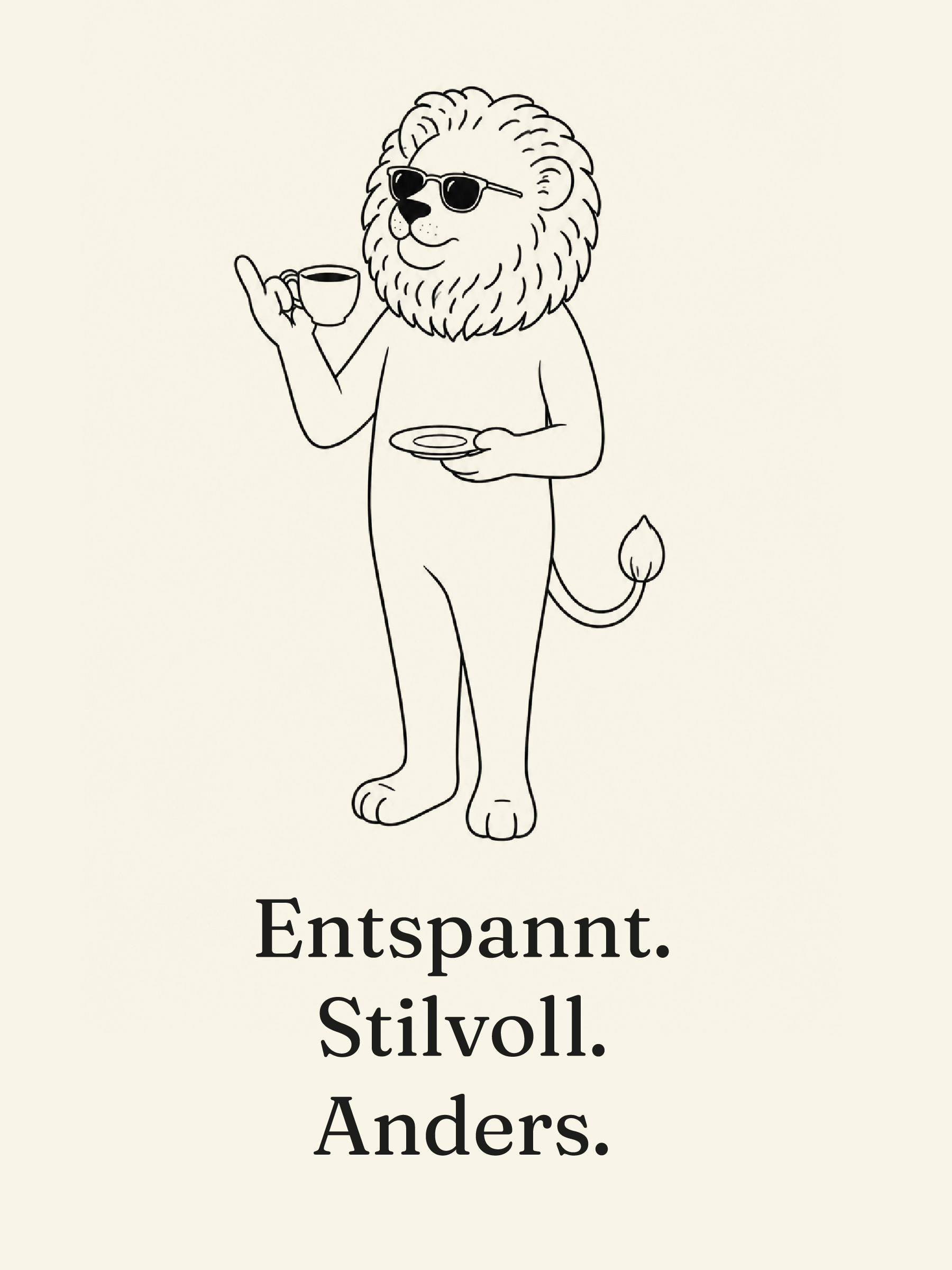 Le Lion Illustration: Entspannt. Stilvoll. Anders.