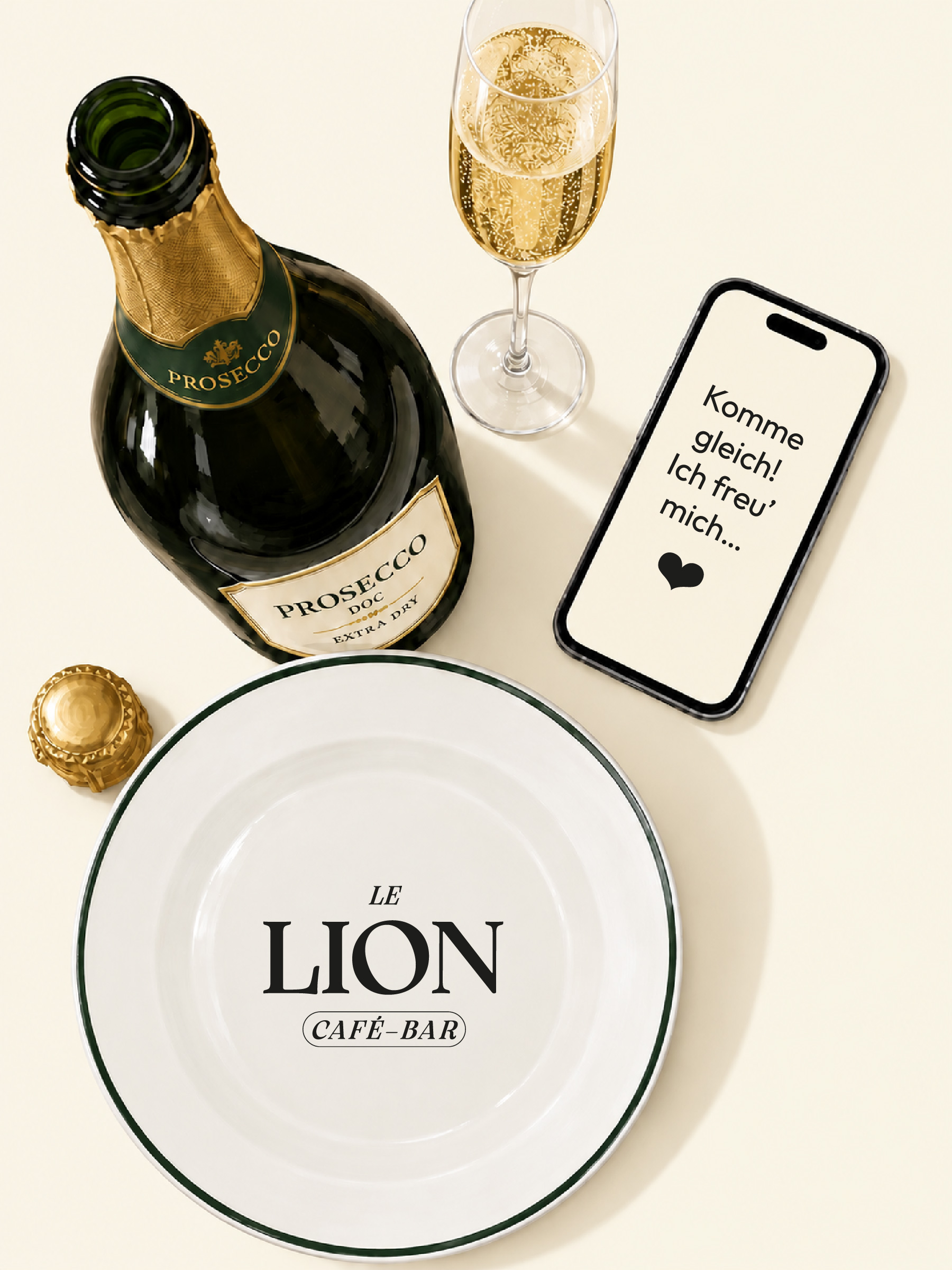 Aperitivo mit Prosecco im Le Lion